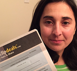 Clipdeals contest winner - Sadaf Ghani
