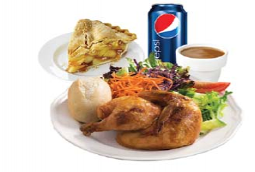  - Half Chicken Dinner for $17.99