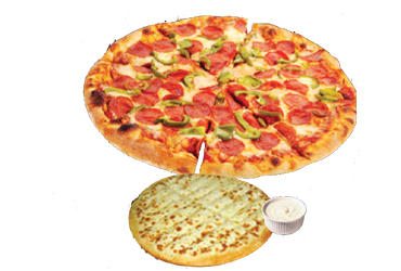  - 9'' Pizza & Garlic Finger $19.50