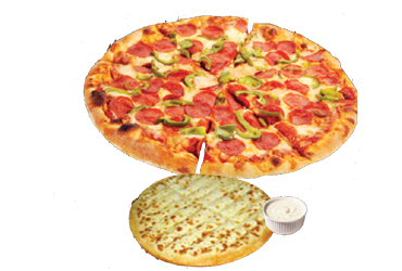  - 9'' Pizza & Garlic Finger $20.50