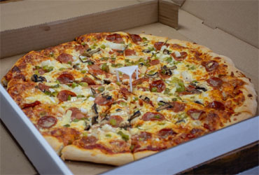  - Med cheese pizza for $12