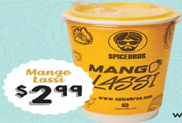  - $2.99 for Mango Lassi