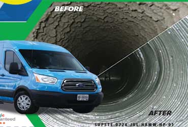  - $169 for Air duct cleaning